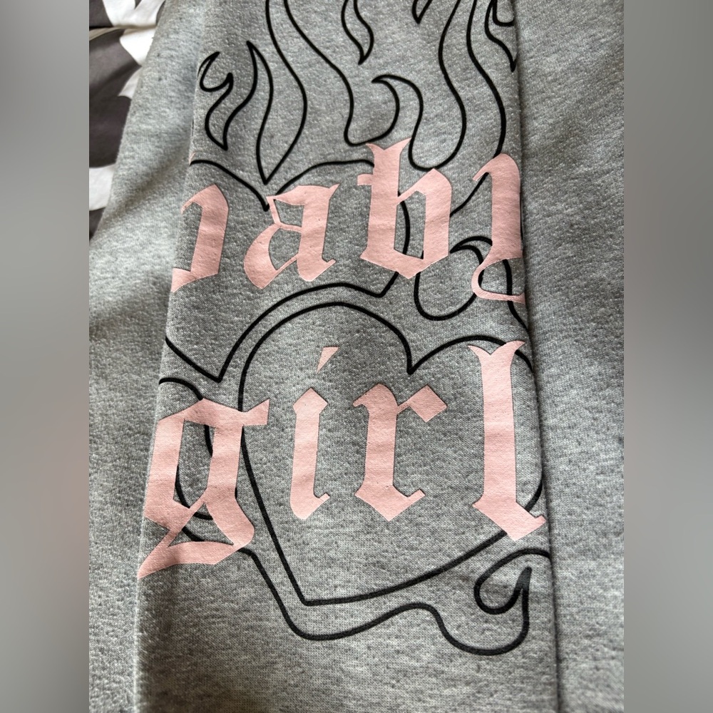Grey baby girl sweats
